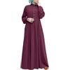 KBOPLEMQ Abaya, abito da preghiera musulmano, da donna, in musulmana, da donna, in mussola, Dubai Turchia, vestito da preghiera Jilbab, vestito da preghiera da donna