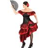 DEGUISE TOI Costume danzatrice di flamenco donna rossa e nera - Nero - S