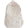 KAOBIO Zaino 2025 con stampa floreale, stile Kawaii Cottagecore, per portatile, grazioso, bianco, Medium, Zaini Daypack