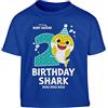 Shirtgeil T-Shirt per Bambini Compleanno per Ragazzi T-Shirt per Compleanno Baby Shark 2 Anni Abbigliamento per Bambini 94 Blu