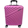COVERI COLLECTION Trolley Rigido Bagaglio a Mano, KG 2,5, 55x40x20 cm, 37 Litri, 4 Ruote Doppie Girevoli 360°, Chiusura Combinazione, approvato dalla maggior parte delle compagnie (FUXIA)