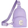 YOOLIFE Borsa a tracolla per bambine, borsa a tracolla, borsa a tracolla, borsa a tracolla, borsa a tracolla, borsellino, regalo per ragazze, bambini, adolescenti, Lilla, C, Classico
