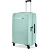 Ciak Roncato Trolley espandibile Roncato Ciak Passenger L 4R rigido ultraleggero con zip, chisura TSA, misura Grande colore Acqua