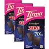 Tirma Cioccolato Fondente 70% Senza Zuccheri Aggiunti 125g | Cioccolato Fondente Senza Glutine e Lattosio | Cioccolato per Diabetici e Intolleranti | Cioccolato per Celiaci e Vegani (Confezione da 3)