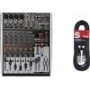 Behringer Xenyx X1204Usb Mixer Professionale Con Processore Effetti E Interfaccia Audio E Usb & Stagg Cavo Di Alta Qualita Xlrf A Xlrm Plug Microphone, 6 M, Nero