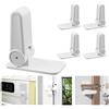 KIMHOME Set da 5 serrature di sicurezza per bambini, serrature autoadesive per maniglie di porte, finestre e cassetti (senza foratura) (bianco)
