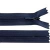 cyclingcolors 2x Cerniera invisibile N°3 20 cm - chiusura lampo in poliestere con cursore, estremità aperta, per cucito sartoria abbigliamento giacche cappotti - blu scuro