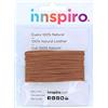 INNSPIRO Cordino cuoio naturale rosa 1,0 mm. 5 m.
