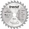 Trend Disco sega circolare legno 168mm 28T TCT foro 20mm 1,8mm +15°