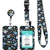 COCHIE Porta Badge da Collo, Portabadge Collo Retrattile per Porta Badge Identificativo,Ufficio Scuola