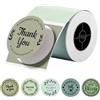 Phomemo Etichette - Etichette termiche rotonde da 5 cm, colore verde sfumato, autoadesive, per stampanti per etichette M110/M100/M220/M250, carta termica circolare per cottura, candele, logo, piccole