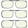 Eyekepper Grigio/Marrone / G15 Obiettivo 3-pack clip-on occhiali da sole polarizzati 58x38 MM