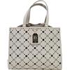 Laura Biagiotti Borsa Tote Donna Linea Jatise, Pelle Sintetica Traforata/Foderata, Accessori Oro, Dimensioni 35x13,5x28 cm Art. LB26S-110-1 | Leggera