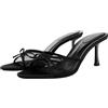 Generic Sandali da donna con tacco alto, alla moda, eleganti e alla moda, con tacco a spillo, scarpe estive da principessa, per attività all'aperto, comode, da sposa, con plantare morbido