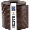 Quest Striscia Frangivista PVC Rigido 19 cm - Marrone, 26 m