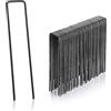 GardenMate 50x Picchetti di ancoraggio lunghi 150mm e larghi 25mm in filo d'acciaio dello spessore di 2,9mm, 4260313266340