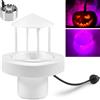 Forhome Nebulizzatore ad ultrasuoni, 12 LED, mini macchina per nebbia, con paraspruzzi, capacità di nebbia ≥ 400 ml/H, atomizzatore cambia colore, nebulizzatore per Halloween Pumpkin, vaso di strega, fontana,