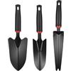 HongSiFang 3 Pz Vanga per Orto, Vanga da Scavo, Badile da Giardino, Pala da Giardino Multifunzionale per Giardinaggio, Affettatura, Apertura, Utensili Manuali