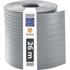 Quest Striscia Frangivista PVC Rigido 19 cm - Grigio, 26 m | Paravento per recinzione a doppia asta, per giardino, balcone e terrazza, resistente ai raggi UV, 900 g/m2, tutela la privacy