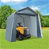 Gdetnysty Tenda da garage portatile per esterni, impermeabile, con foro riservato, 2,4 x 2,4 x 2,4 x 2,4 m, per riporre biciclette, moto, ecc