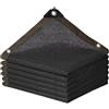 HESIOL Telo ombreggiante 2x1m con occhielli - Rete ombreggiante rettangolare, Protezione UV 70%, Traspirante & Permeabile - Resistente al vento per balcone, terrazzo, giardino, serra, pollaio