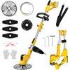 WingFly Decespugliatore a Batteria, Tagliabordi a Batteria per Dewalt 20 V, Manico telescopico(larghezza di taglio 24 cm, 9000 giri/min) per Prato, Giardino e Potatura (senza batteria)