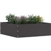 vidaXL Bordura per Prato 40 x 40 x 13 cm Acciaio Nero