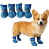 RJIFGA Scarpe Estive per Cani, 4 Pezzi, in Rete, Antiscivolo e Traspiranti