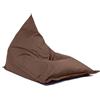 Avalon - Puff Poltrona Sacco da Esterno e Interno Gigante Shongo Deluxe Sfoderabile, Pouf Sacco Sartoriale, Bean Bag per Sedersi Impermeabile, Perfetto da Giardino, Made IT(140x175cm-Marrone)