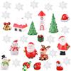 BDSHUNBF 30 Pezzi Ornamenti in Miniatura di Natale Mini Personaggi, Decorazioni in Miniatura 'Mine' Paesaggio, Mini Statuette