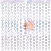 G2PLUS Tende con Frange Palla Disco,2PCS Tende con Frange Argento Lucido | Tendine Glitter con Cordino 5m,Decorazione Scintillante per Festa Disco,Compleanni,Addio al Nubilato,Festa Foto