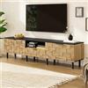 luckdect Mobile TV, supporto TV, 2 porte, ripiani aperti, cassetto, lunghezza 170 cm, mobile TV da soggiorno, armadio basso soggiorno interno per TV fino a 65 pollici, Boemia