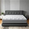 YIDATONG Materasso 160 x 200 cm, Alto 28 cm, Materasso Matrimoniale con Molle Insacchettate e Memory Foam, Durezza H3, Struttura Ortopedica a 7 Zone, Rinforzato sui Bordi, Ipoallergenico, Favorevole al Riposo