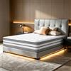YIDATONG Materasso 90x200 cm Altezza 30 cm, Ibrido di Schiuma Memory e Lattice, Elevato Rimbalzo, Massima Traspirabilità, Comfort Lussuoso, Media Durezza, Ergonomico, Oeko-Tex, Sonno Profondo e Silenzioso