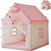 Hotainoys Tenda da gioco per bambine da interno, casetta da principessa con 4 posti e tessuto lavabile in lavatrice, tenda da castello per bambini piccoli e da interno