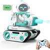 ENERGIZE LAB Panxer RC Battle Tank per robot Eilik, giocattolo per auto con luci a LED e telecomando da 2,4 GHz, regalo per ragazzi e ragazze, Eilik non incluso in questo articolo.