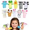 HO-SFSM 10 Pcs Marionette da Dita, Burattini a Dito Animali Pupazzetti Dita Set