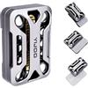 berotok Fidget Slider in metallo magnetico, blocco meccanico EDC Push Block | Giocattolo antistress per adulti, con feedback tattile e suono della forcella accordata, gadget e regalo per uomini