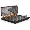Yellow Mountain Imports, Scacchi Magnetici da Viaggio (25 centimetri) - Gioco da Tavolo Pieghevole - Portatile