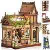CRIOLPO Kit Casa Miniatura Fai da Te per Adulti con Luce LED Tattile | Kit Modellismo in Legno Miniatura, Luce LED Tattile, Regalo Originale Compleanno Natale