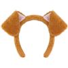 AOOWU 1 Pezzi Peluche Fascia per Capelli con Cane Orecchie, per Cosplay | Costume a Forma di Orecchie di Cane, Copricapo con Orecchie di Animale, per Cosplay Carnevale Festa a Tema, Marrone