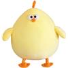 Anyhot Divertente peluche a forma di gallina, morbidissimo, regalo per ragazzi e ragazze, decorazione per la casa (giallo, 25 cm)