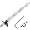 sourcing map Albero di trasmissione a due eliche e giunto di accoppiamento per kit di assemblaggio accoppiatore barca RC, albero L12,5 cm, manica L8 cm, D3,6 cm due eliche, adatto per albero motore da