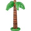 Relaxdays 4x Palma Gonfiabile, Originale Decorazione da Piscina, Gonfiabile, Accessorio Estivo, H: 80 cm, Verde-Marrone
