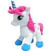 Relsy The Large Talk Back Mimicking Unicorn, Cuddly Large 16 inch Plush Toy Unicorn with Sound Effects and Talking Features, Pink Girl Pony Toy for Girls