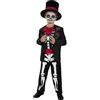Funidelia | Costume Dia de los Muertos scheletro per bambino Teschio messicano & Halloween - Costume per bambini e accessori per Feste, Carnevale e Halloween - Taglia 3-4 anni