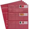 Prophila Collection 5 Small Prophila Kobra Coin Sheets for Euro Coins with Flags Cards