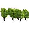 Rachlicy 20pcs 1: 100 Modelli di Alberi Artificiali Mini Modelli Alberi in Miniatura Luce Vegetale, Decorazioni da Scenari, Modello di Costruzione, Mestiere in Miniatura, Verde