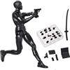AXXHOTHO Modello di Figura in PVC Body-Kun per Disegno S H Figuarts con Scatola per Strumenti da Disegno e Schizzo per Artisti (Nero)