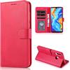 CTIUYA Custodia Cover per Huawei P30 Lite in Pelle,Rosa Rossa